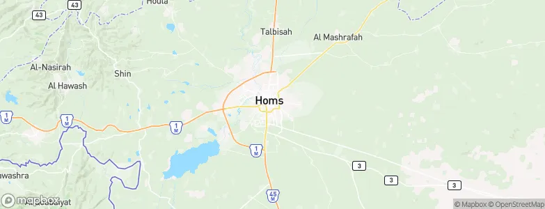 Homs, Syria Map