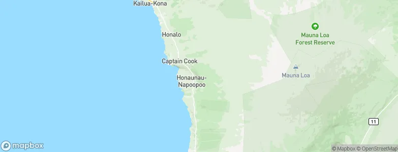 Honaunau-Napoopoo, United States Map
