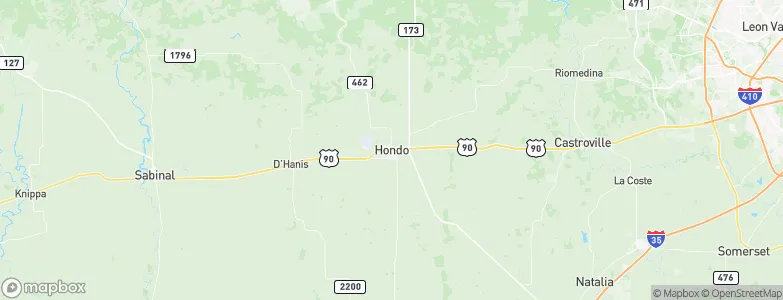Hondo, United States Map
