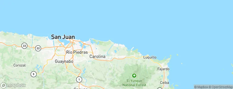 Honduras, Puerto Rico Map