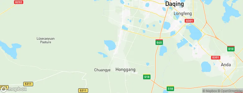 Honggang, China Map