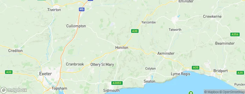 Honiton, United Kingdom Map