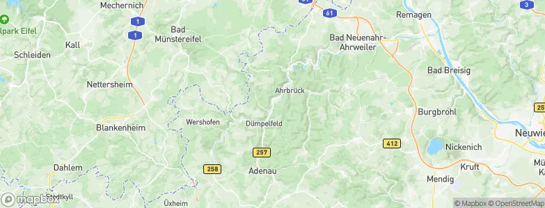 Hönningen, Germany Map
