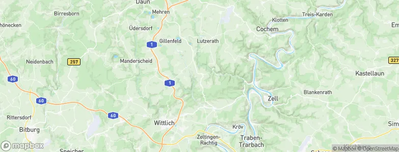 Hontheim, Germany Map