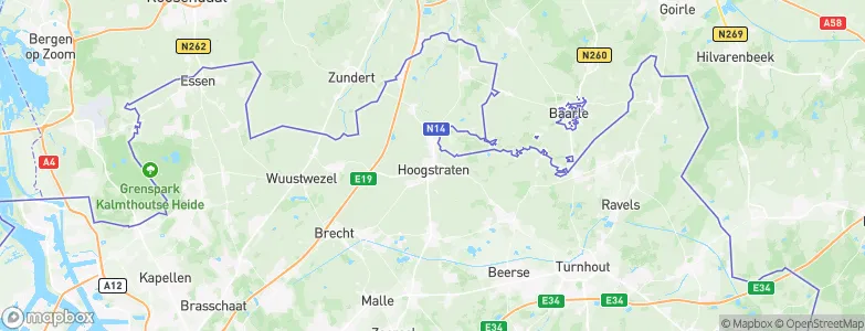 Hoogstraten, Belgium Map