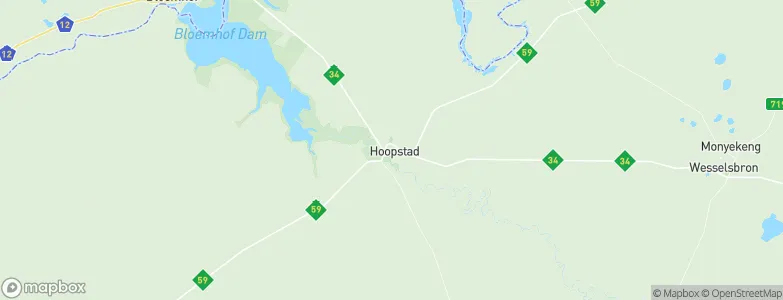 Hoopstad, South Africa Map