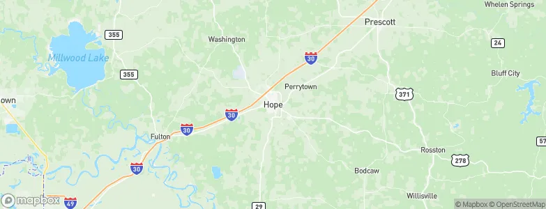 Hope, United States Map