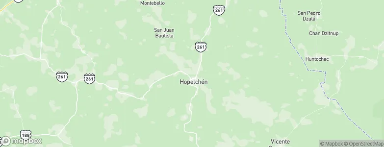 Hopelchén, Mexico Map