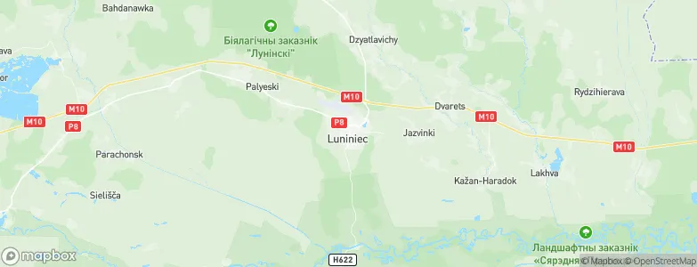 Horad Luninyets, Belarus Map