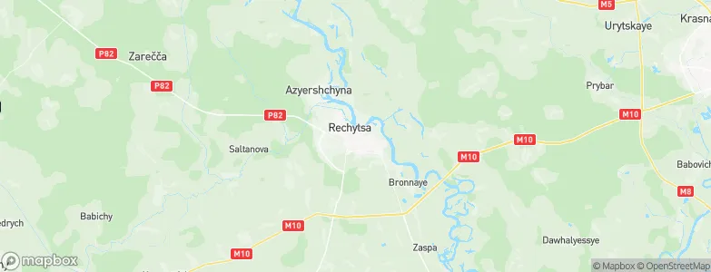 Horad Rechytsa, Belarus Map