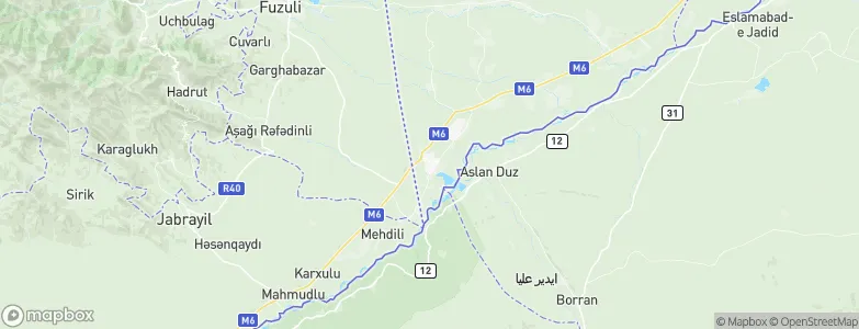 Horadiz, Azerbaijan Map