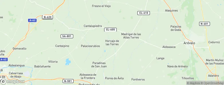Horcajo de las Torres, Spain Map