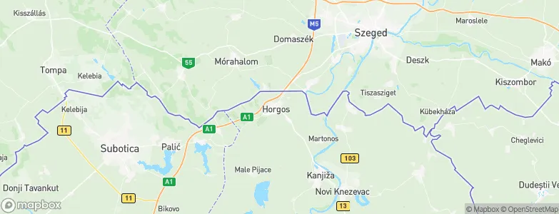 Horgoš, Serbia Map