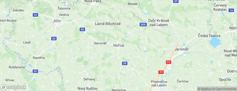 Hořice, Czechia Map