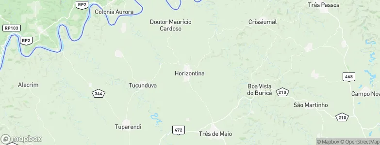 Horizontina, Brazil Map