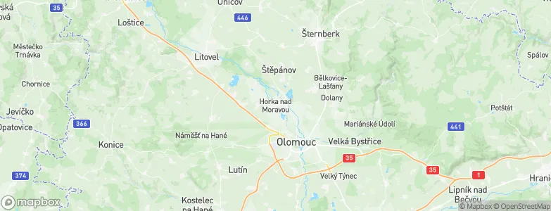 Horka nad Moravou, Czechia Map