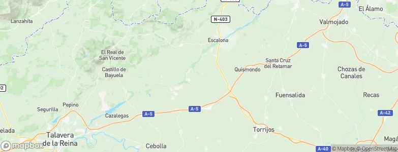 Hormigos, Spain Map