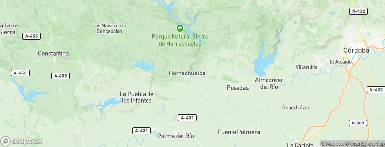 Hornachuelos, Spain Map