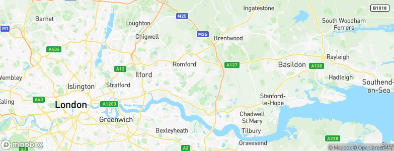 Hornchurch, United Kingdom Map