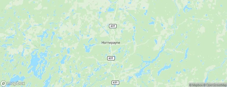 Hornepayne, Canada Map
