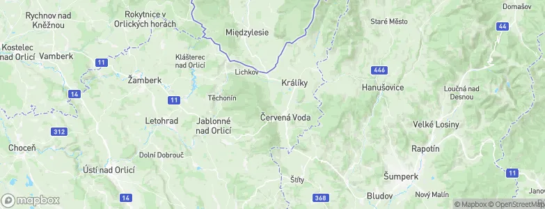 Horní Boříkovice, Czechia Map