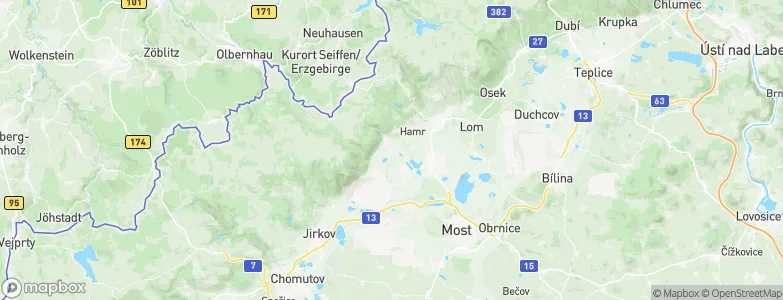 Horní Jiřetín, Czechia Map