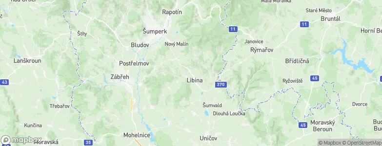 Horní Libina, Czechia Map