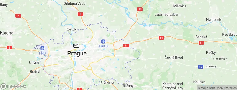 Horní Počernice, Czechia Map