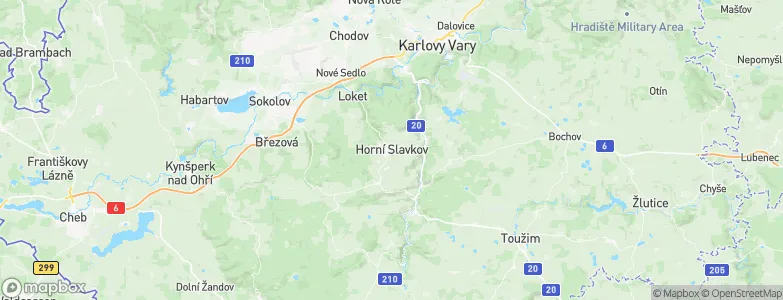 Horní Slavkov, Czechia Map
