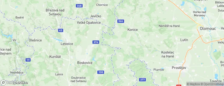 Horní Štěpánov, Czechia Map