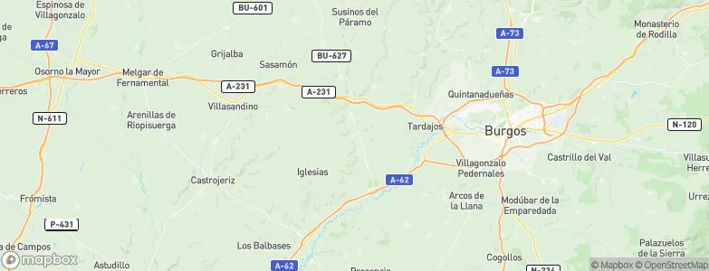 Hornillos del Camino, Spain Map