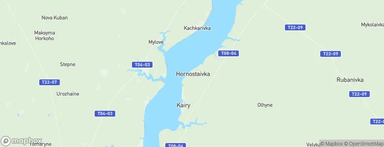 Hornostayivka, Ukraine Map