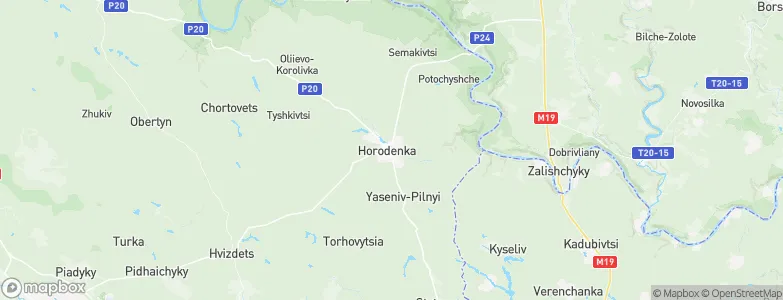 Horodenka, Ukraine Map
