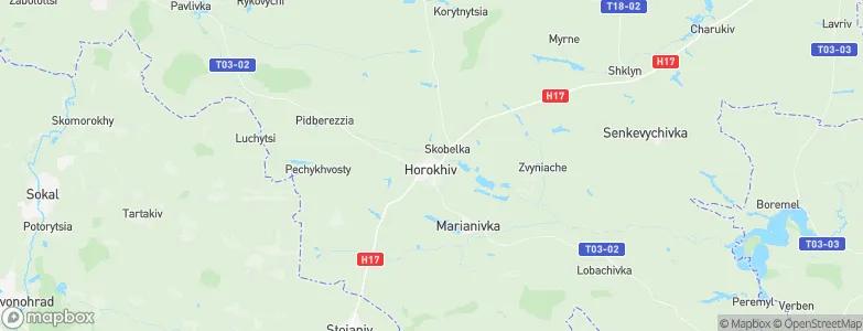 Horokhiv, Ukraine Map