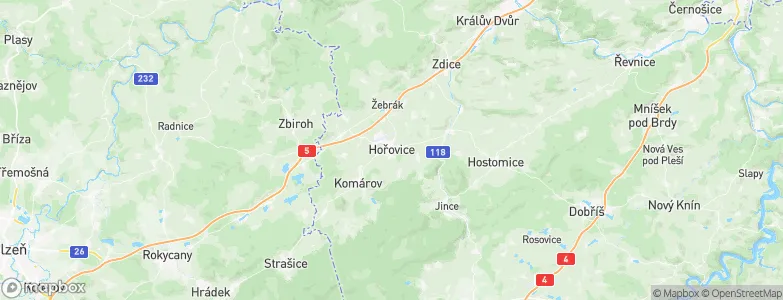 Hořovice, Czechia Map