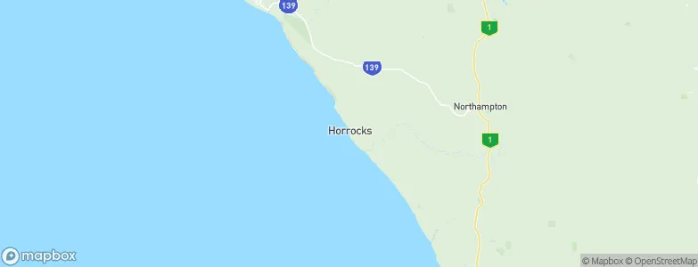 Horrocks, Australia Map