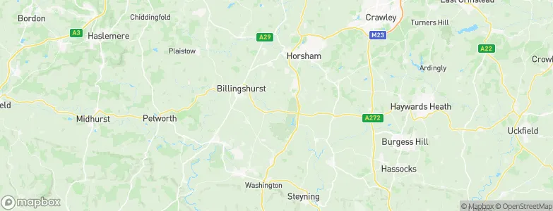 Horsham District, United Kingdom Map