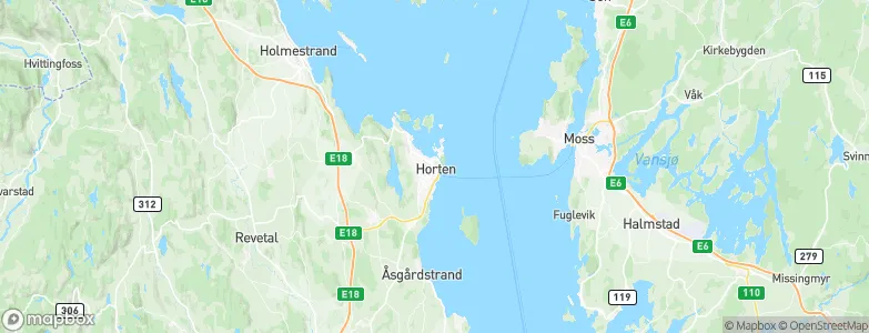 Horten, Norway Map