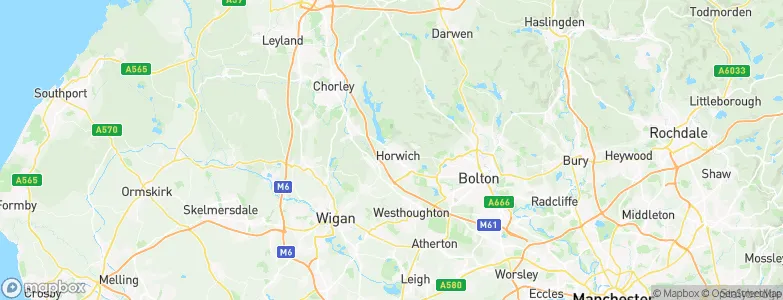 Horwich, United Kingdom Map