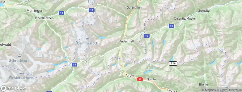 Hospental, Switzerland Map
