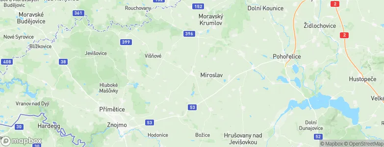 Hostěradice, Czechia Map
