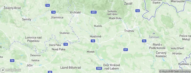 Hostinné, Czechia Map