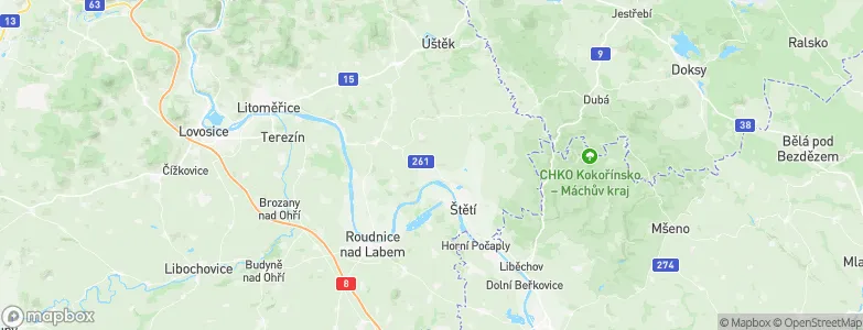 Hošťka, Czechia Map