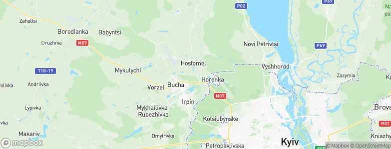 Hostomel, Ukraine Map
