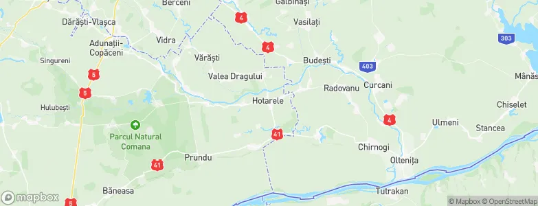 Hotarele, Romania Map