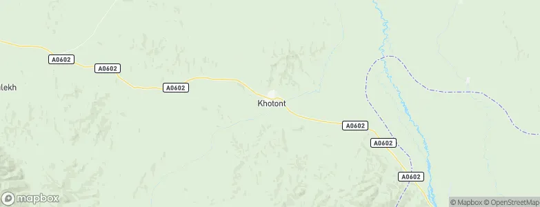 Hotont, Mongolia Map