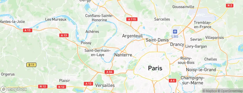 Houilles, France Map