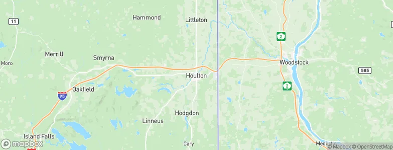 Houlton, United States Map