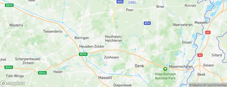 Houthalen-Helchteren, Belgium Map