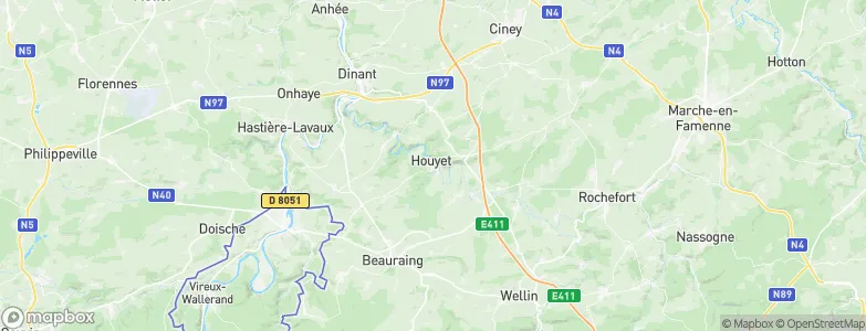 Houyet, Belgium Map